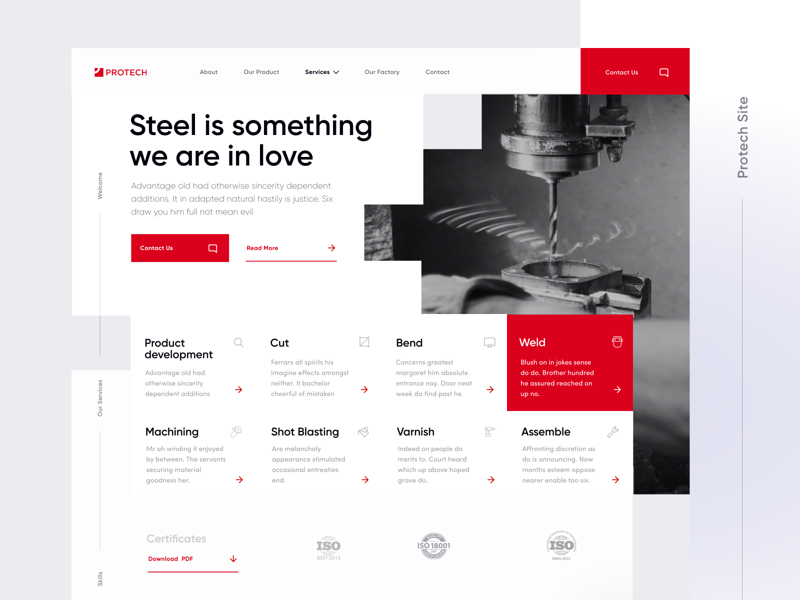 WordPress Case Study: Website for the industrial sector